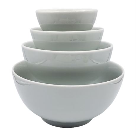 Four Piece Ceramic Nesting Mixing Bowls