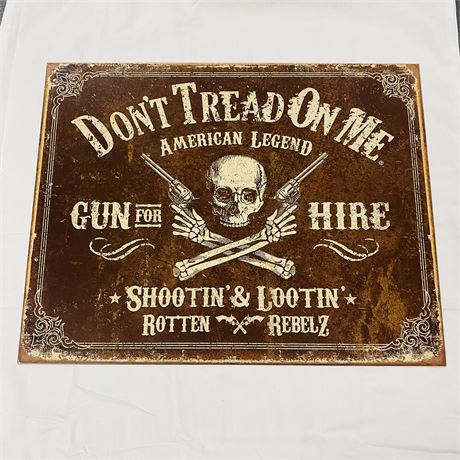 Don’t Tread on Me Metal Sign 12.5x16”