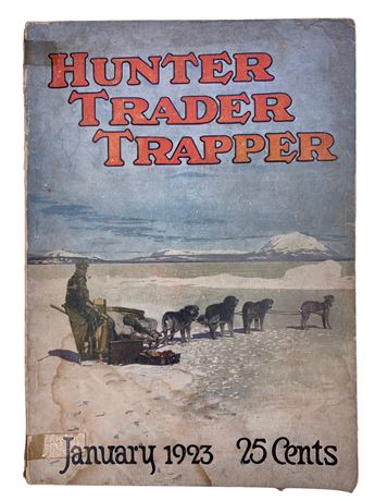 Jan. 1923 Hunter Trapper Trader Huntsman Magazine