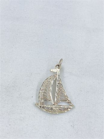 Sterling Sailboat Charm