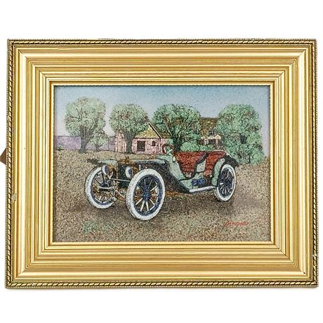 Gemcrafts Model T, Crushed Stone and Sand Art c. 70s-80s