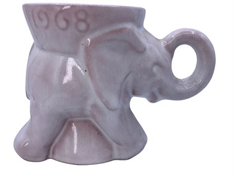 1968 Frankoma Pottery Republican Party Elephant Mug