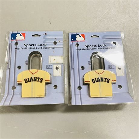 2 San Francisco Giants Combination Locks