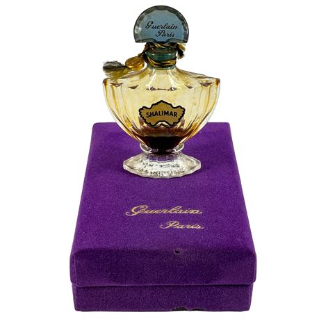 Vintage Bottle of Shalimar by Guerlain Paris 10ml Eu de Parfum