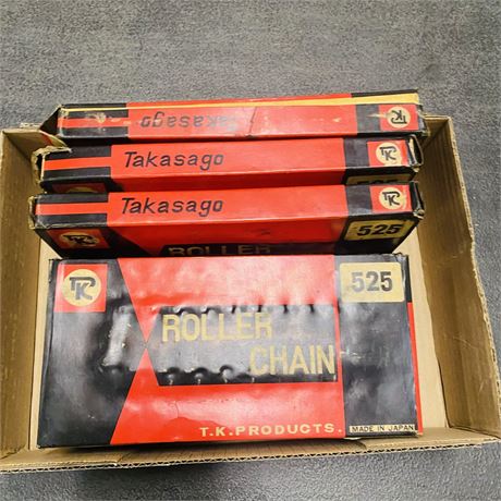 6 NOS TK 525 Roller Chains