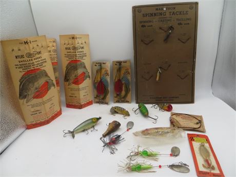 Vintage Fishing Lures & Hooks