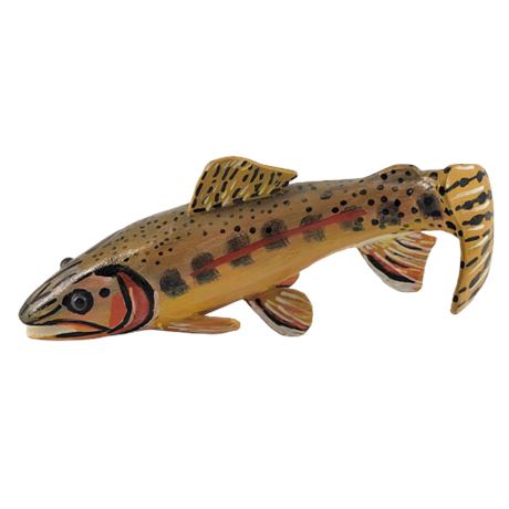 Painted Humboldt Cutthroat Trout Figure
