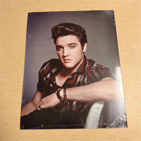 Elvis 12.5x16” Retro Metal Sign