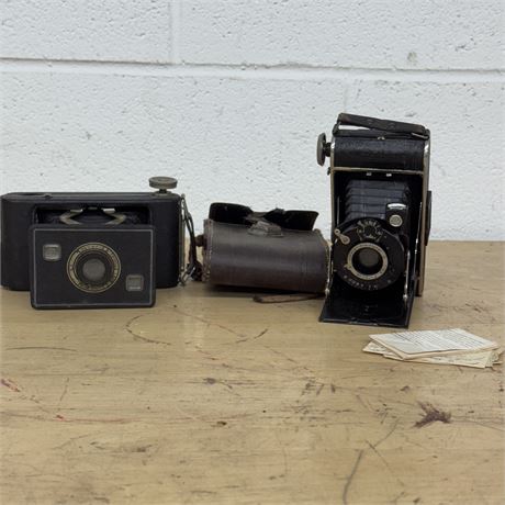 Balda & Kodak Twindar Folding Cameras