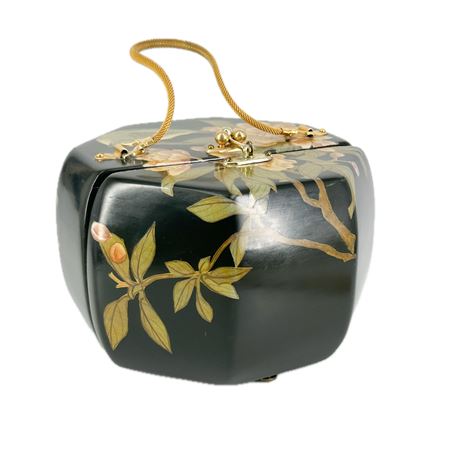 Handmade Lacquered Decoupage Handbag by Kay Driscol