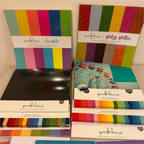 Lot of Assorted Park Lane Cardstock Paper- Most Never Used