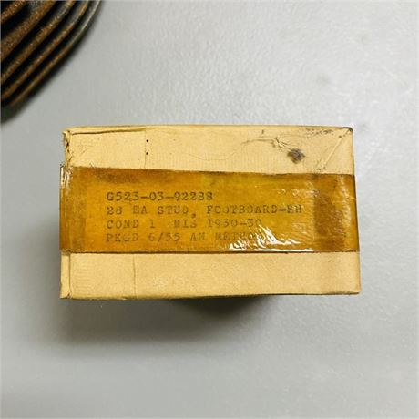 25 NOS War Surplus Harley Davidson Footboard Studs
