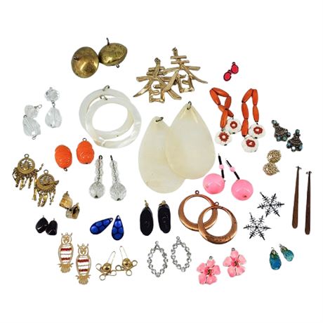 25 Sets Matched Charms For Earring Making