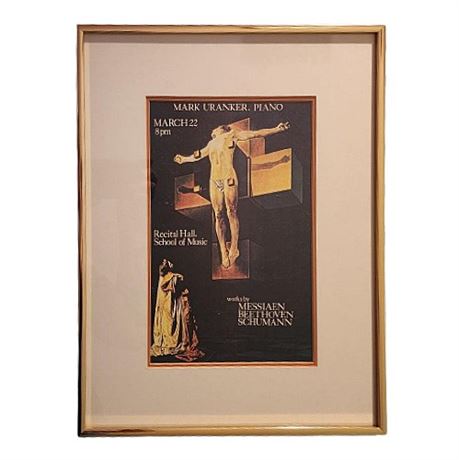 Mark Uranker, Piano Poster w/ Salvador Dali "Crucifixion"