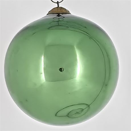 Antique 3.5" Green, German Kugel