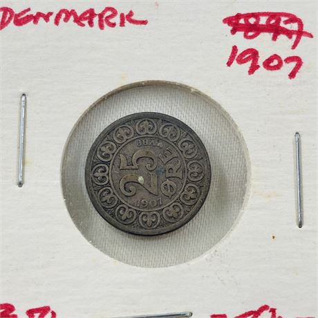 1907 Denmark 25 Ore