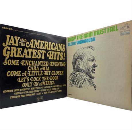 Lot of Two VTG Albums - Glen Yarbrough & Jay & the Americans
