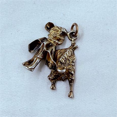 4.9g Sterling Matador Charm / Pendant