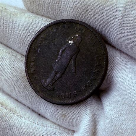 1837 Lower Canada Penny Token