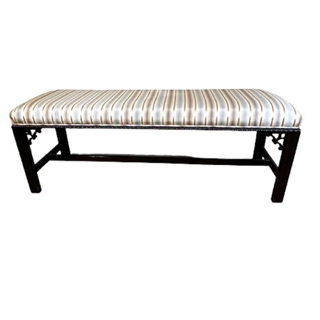 Vintage Chinese Chippendale Style Bench