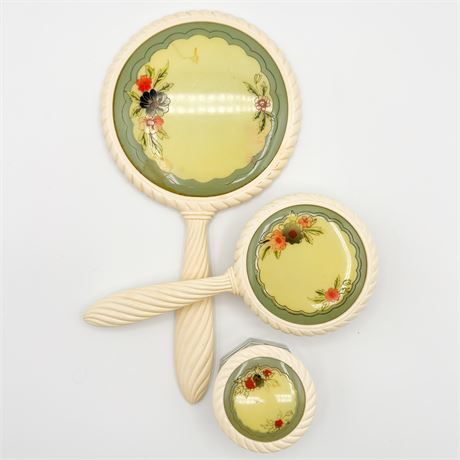 Vintage Floral Vanity Set