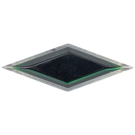Vintage Stacked Lucite Diamond Brooch