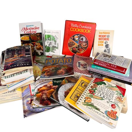Large Cookbook Lot