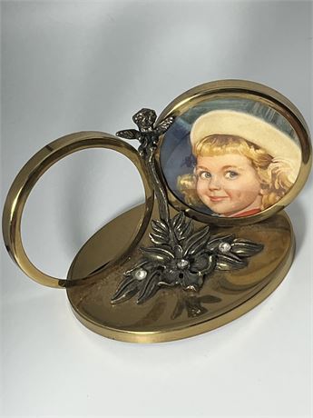 Vintage 50’s brass picture frame