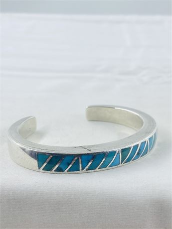 34.7g Vtg Navajo Sterling Cuff Bracelet
