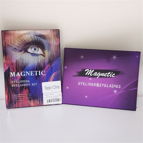 2 Boxes Magnetic Eyeliner & Eyelashes Kits, Unopened