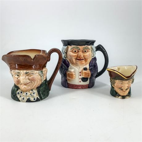 Genuine Staffordshire and Royal Doulton Toby Mugs, Dick Turpin