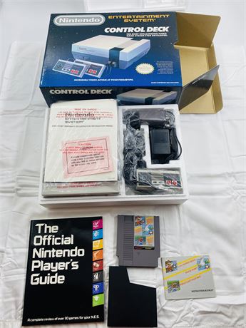 INCREDIBLE NES Control Deck CIB Numbers Matching w/ Japan Players Guide