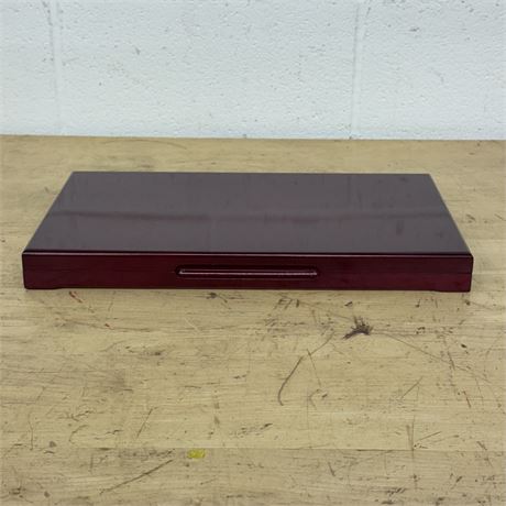 Low Profile Coin Case - Cherry Finish