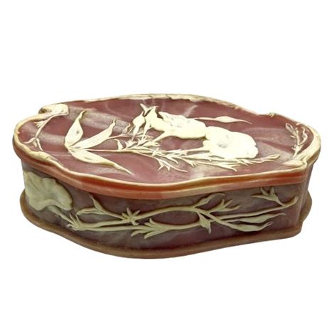 Vintage Incolay Stone Box
