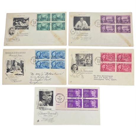 FDC 1945 President Roosevelt Memorial