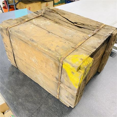 NOS WW2 Army Surplus Crate of Harley Davidson Gaskets