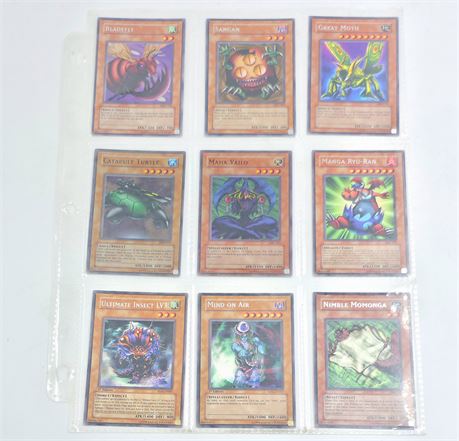 1996 Yu-Gi-Oh! Lot of 9 Cards