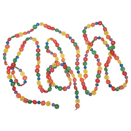 Two 9' Strands Plastic Sugar Glitter Candy Garland