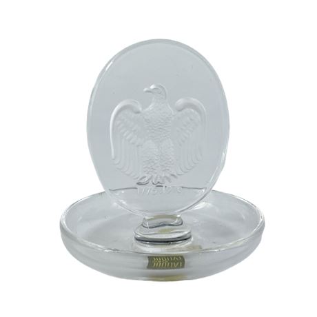 Lalique Crystal Bicentennial 1776 Eagle Ring Dish