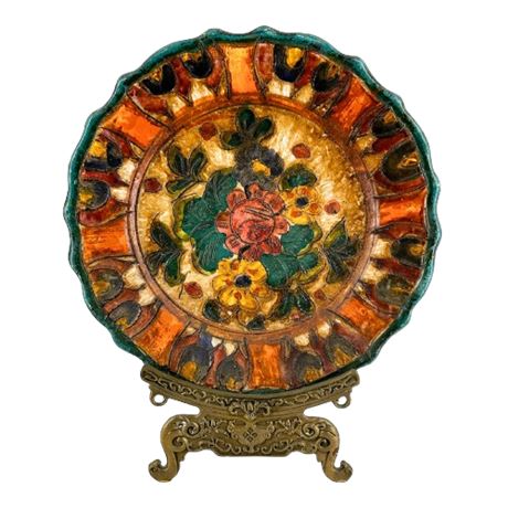 Pre-Modern Italian Sgraffito Decorative Platter