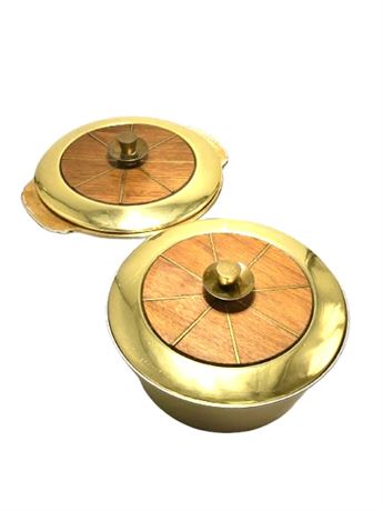 MCM Georges Briard Teak and Metal Chafing Dishes