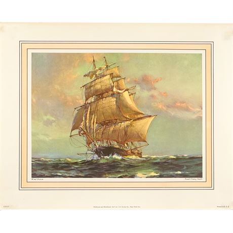 Print of the Painting "Wind Driven" by Frank Vining Smith