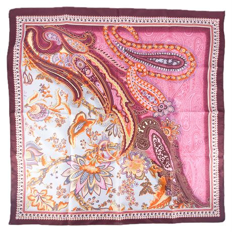 Vintage Silk Paisley Scarf