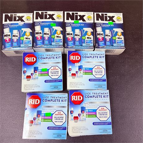 8 Sealed Lice Treatment Kits - Rite Aid Closure Liquidation