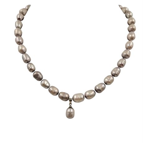 18k Gold Plated Freshwater Pearl Necklace