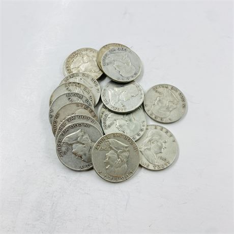 16 - 1949 Franklin Half Dollars