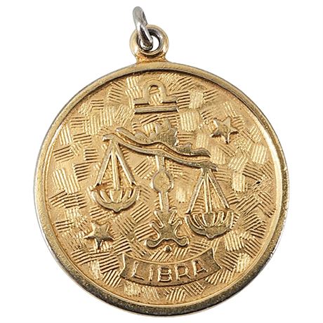 Vintage Sarah Coventry Libra Zodiac Pendant