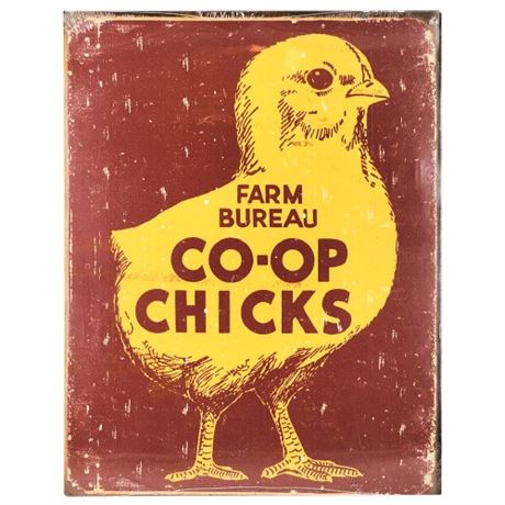 Desperate Enterprises Farm Bureau Co-Op Chicks Tin Sign