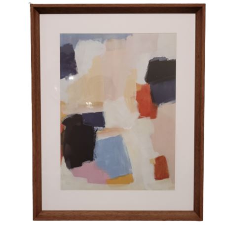 Abstract Multi-Colored Framed Art Print #2