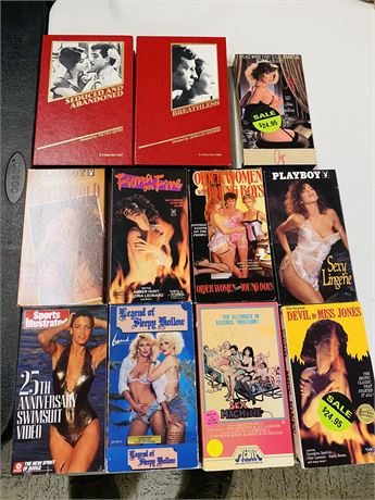 Vtg Adult VHS Lot